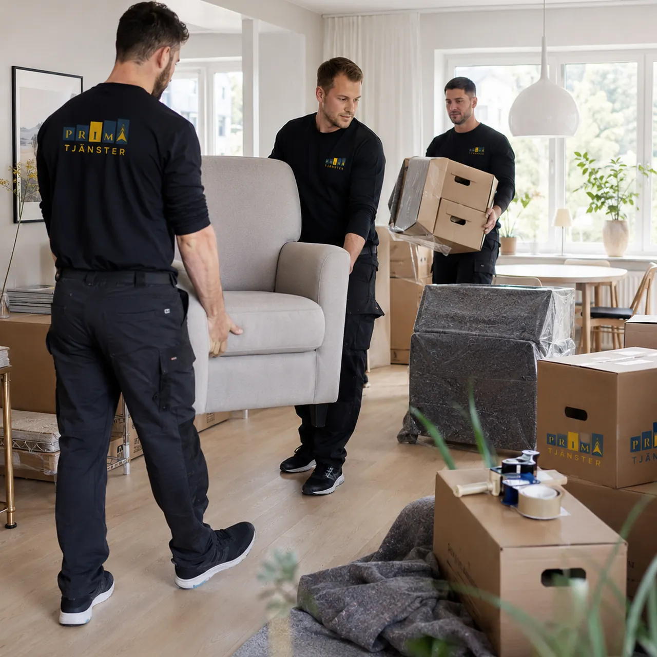 Moving boxes & packing materials – Prima Tjänster